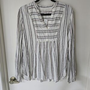 NWT Loft Striped White and Black Women's Top Size Medium